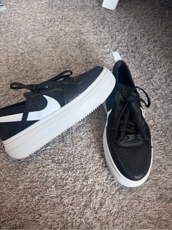 Nike Shoes - Nike Black and White Platform Athletic Shoes